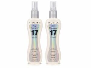 2 BioSilk Silk Therapy 17 Miracle Leave-In Conditioner Spray 5.64 oz 167ml